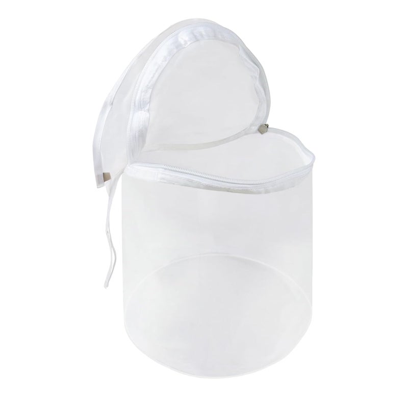 Klmnop Reusable 2 Gallon 220 Micron Filter Zipper Bag, All Mesh Nylon Filter Bag for Washing Machine, Gardens, Kitchens(White) - Image 1